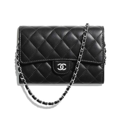 chanel classic clutch with chain lambskin &|Clutches with Chain .